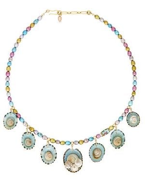 Brinker & Eliza Collar Vistoso St. Tropez En Color Verde Talla - Multicolor