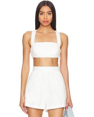 AMUR Crop-Top Carol - Weiß