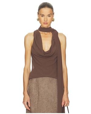 Camila Coelho Casilda Top - Brown