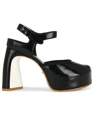Tory Burch Peep Toe Platform - Black