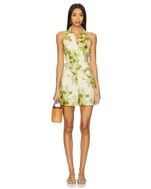 Hevron Asha Romper En Color Verde Talla En - Amarillo