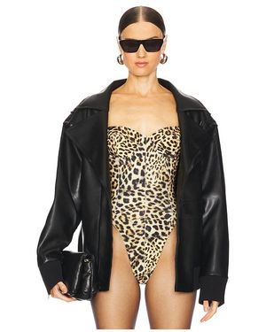 Norma Kamali Oversized Moto Jacket - Black