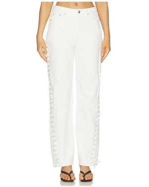 ROTATE BIRGER CHRISTENSEN Loose Fit Laced Jeans En Color Blanco Talla (También En 25, 26, 27, 28)