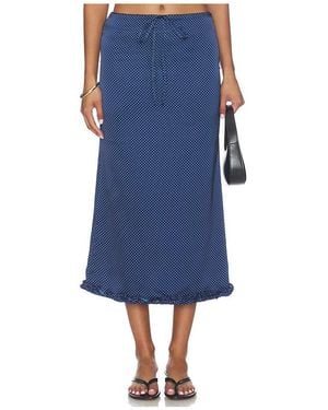 MORE TO COME Reese Maxi Skirt - Blue