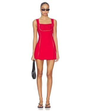 Frankie's Bikinis Ellie Cloud Knit Mini Dress - Red