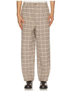 Pas Une Marque Check Trousers - Natural