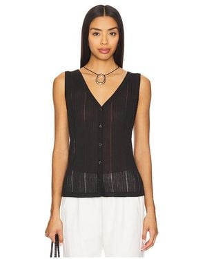 Sanctuary Top スリーブレストップス - ブラック