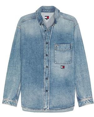 Tommy Hilfiger Hemd Relaxed - Blau
