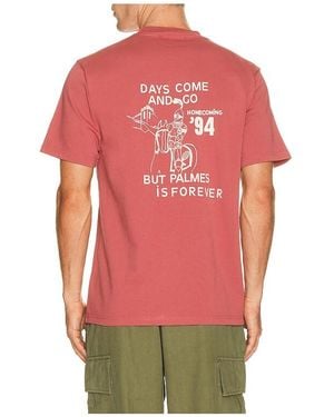 Palmes Forever Pocket Tee Shirt - Red