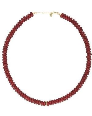 Shashi Rouge Gemstone Necklace - Red
