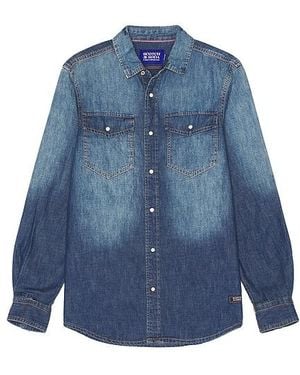 Scotch & Soda Workwear Denim Shirt - Blue