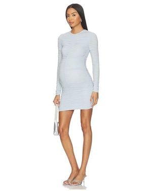 BUMPSUIT Ruched Airbrush Mini Dress - White