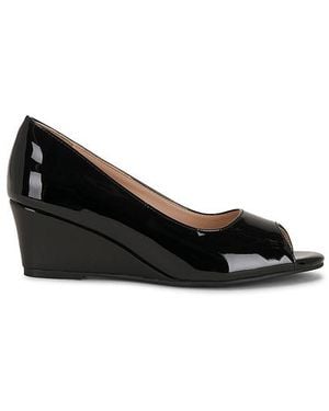 Nii HAI Open Toe Wedge Sandal - Black