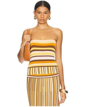 Faithfull the Brand Citara Strapless Top - Brown