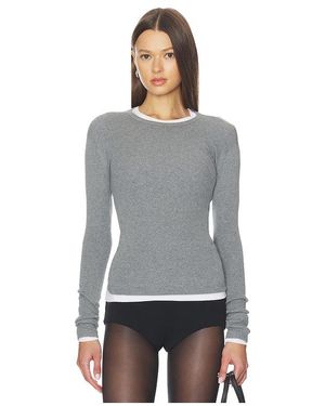 Lisa Yang Langärmeliges Shirt Vivian - Grau