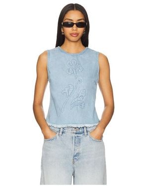 Marques'Almeida Denim Sleeveless Top - Blue