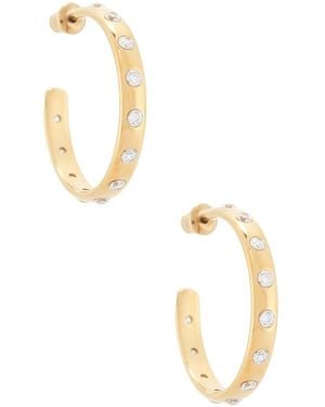 Casa Clara Nora Mae Hoop Earrings - Metallic