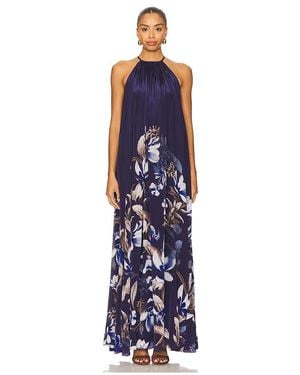Rococo Sand Halter Maxi Dress - Blue