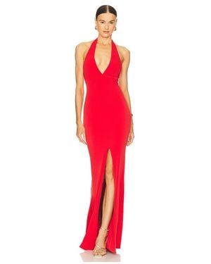 Nookie Illegal Halter Gown - Red
