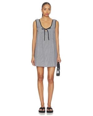 Tularosa Vestido Josie En Color Negro, Blanco Talla (También En Xs, Xxs, S, M) - Azul