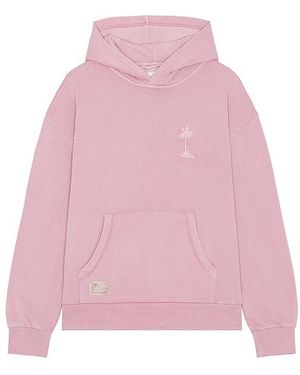 Marine Layer Oversized Cloud 9 Fleece Hoodie - Pink