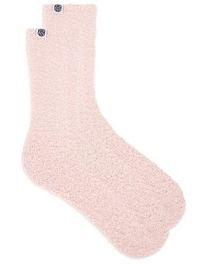 WellBeing + BeingWell Plush Lounge Sock - Pink
