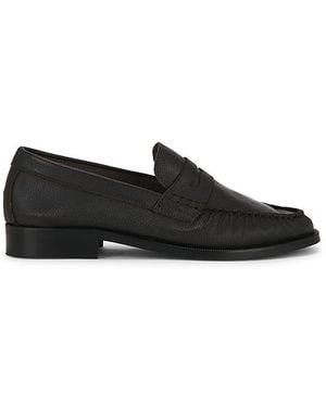 Duke & Dexter Ezra Pebble Pleated Penny Loafer - Black