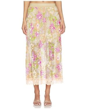 Le Superbe Flori Culture Pleated Skirt - Multicolour