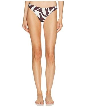 Mikoh Swimwear Noam High Leg Bikini Bottom - White