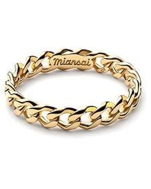 Miansai Cuban Link Ring - White