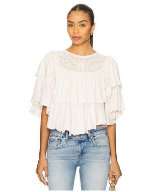 Free People Rose Party Tシャツ - ホワイト