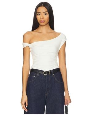 WeWoreWhat Twisted Off The Shoulder Top - Blue