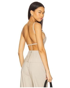 Acler Folie Top - Natural