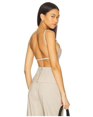 Acler Folie Top - Natural