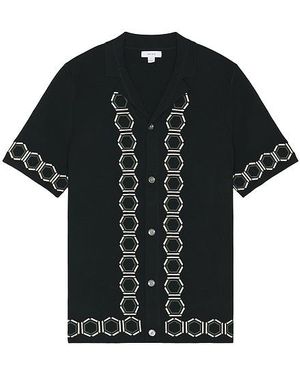 Reiss Camisa Decoy En Color Negro Talla En