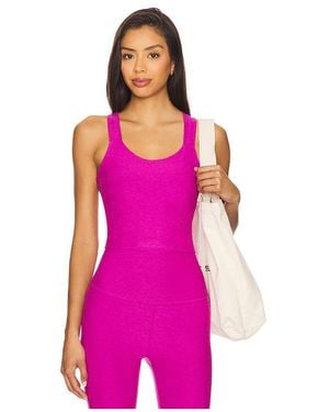 Beyond Yoga Spacedye Twist Through Cropped Tank Top - Pink