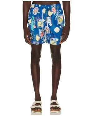 Vintage Summer Ponji Swim Volleys - Blue