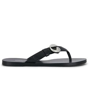 Coperni C Logo Flip Flop Sandal - Black