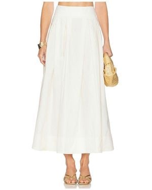 Camila Coelho Maisy Maxi Skirt - White