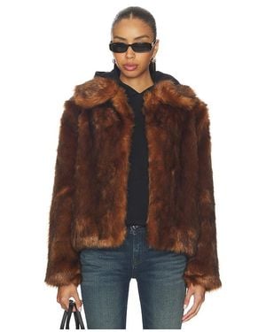 Unreal Fur Courage Jacket - Brown