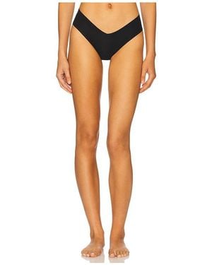 Commando Invisible Rib Thong - Black