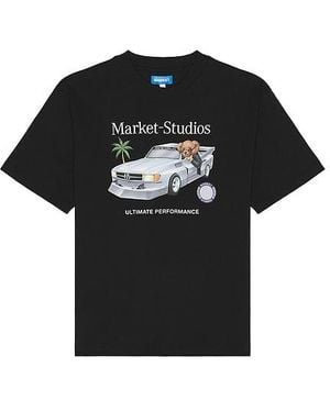 Market Des Bear Tee - Black