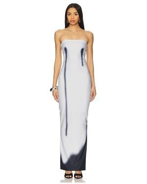 DI PETSA Wet Drip Dress - White