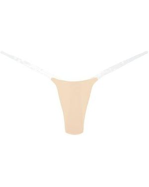Stringys Single Nude Invisible Underwear - White