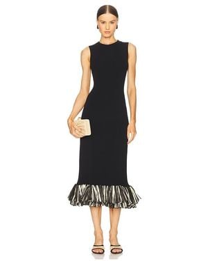 Simon Miller Boa Knit Raffia Dress - Black