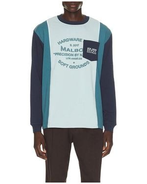 Malbon Camiseta Gridline En Color Azul Talla (También En S, M, Xl/1X)