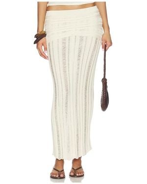 NonChalant Label Violette Skirt - White