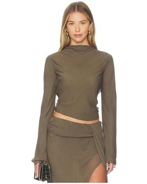 Bec & Bridge Briya Long Sleeve Top - Natural