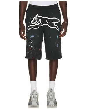 ICECREAM Milk Shake Terry Shorts En Color Gris Talla (También En M, S, Xl/1X) - Negro
