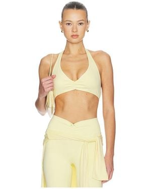 WeWoreWhat V Neck Halter Bra - Multicolor